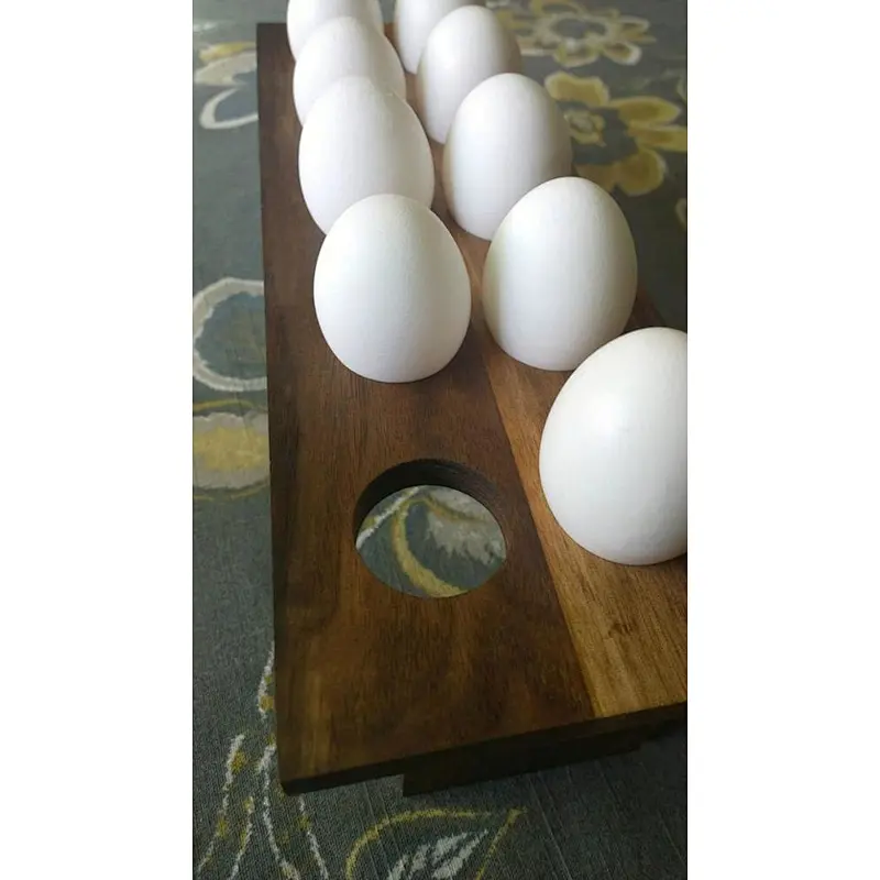 Egg Display Tray - Wood Egg Holder - Egg Storage - Farmhouse Kitchen - Farmhouse Style - Housewarming - Home Cooks - Farm