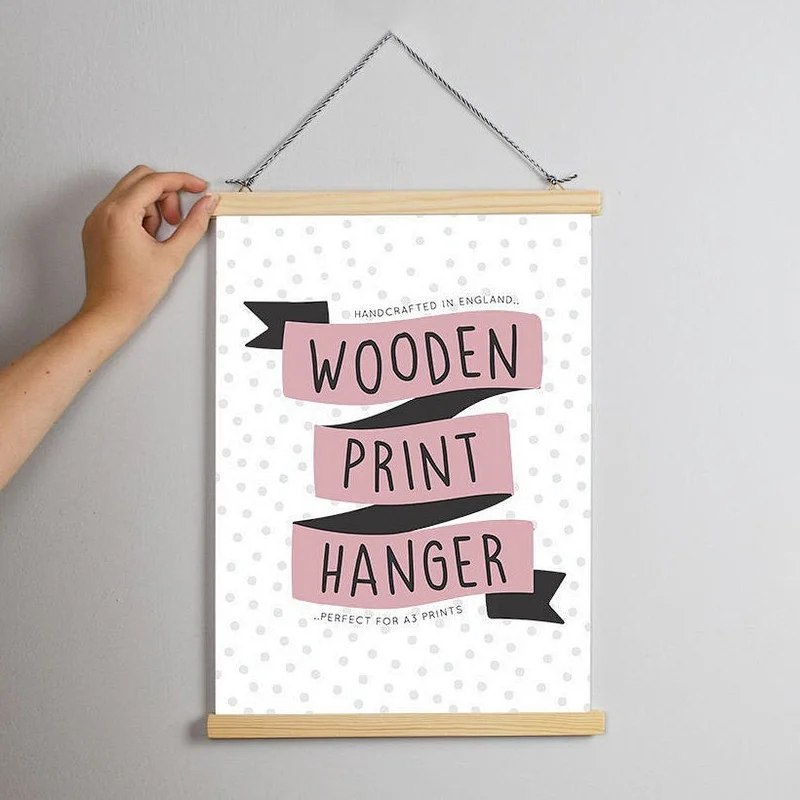 A4 A5 A3 Multi size listing Print Hanger custom Blank wood sign unfinished wood sign