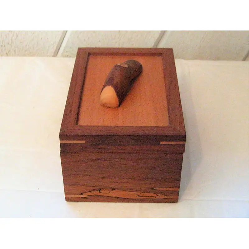 Custom wooden gift box wooden wedding card box wooden boxes with hinged lids