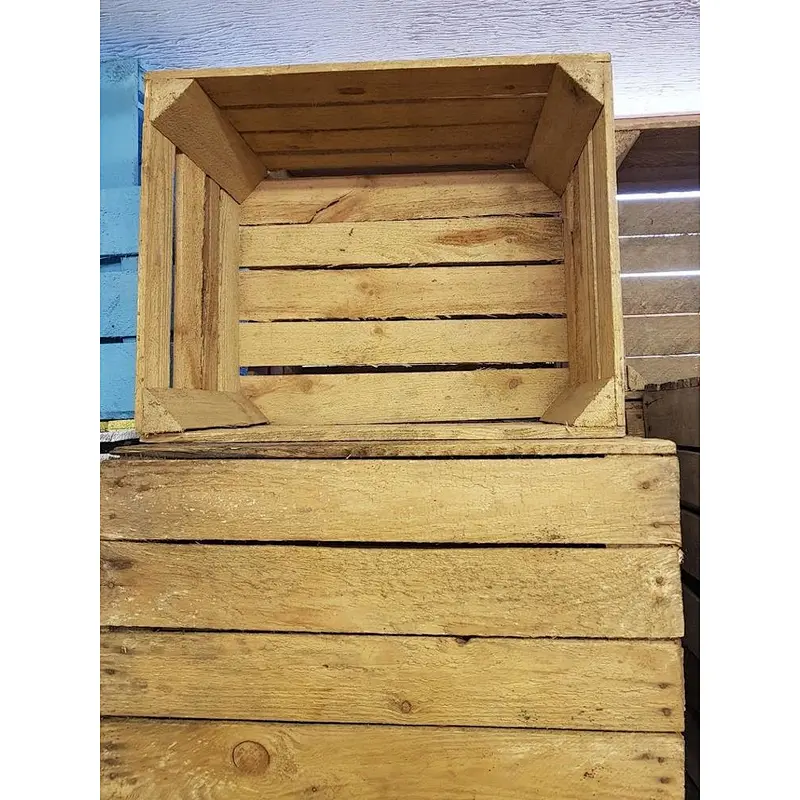EUROPEAN APPLE CRATE - Vintage Wooden Apple Crate, Rustic Wood Box, Wedding Decor, 2020