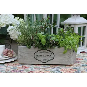 Custom Wood Box For Herbs Window Box  Small Wooden Boxes For Flowers Farmhouse Wooden Box