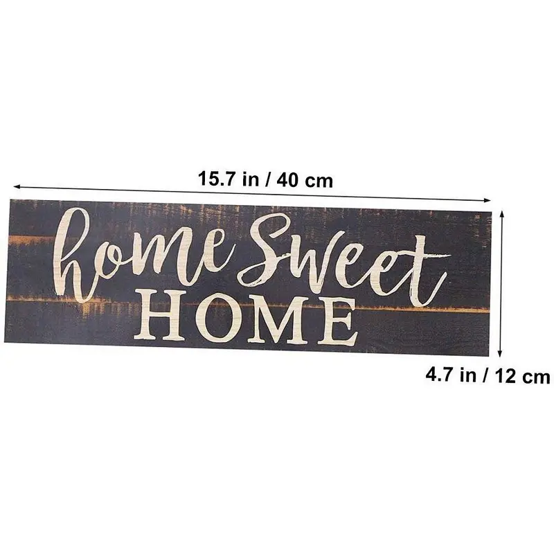 Valentine's day decoration, home sweet home wooden signage door decoration
