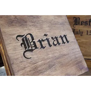 Groomsmen Gift - Rustic Cigar Box - Rustic Wedding - Engraved Wood Cigar Box - Personalized Gifts for Groomsman - Wedding Party