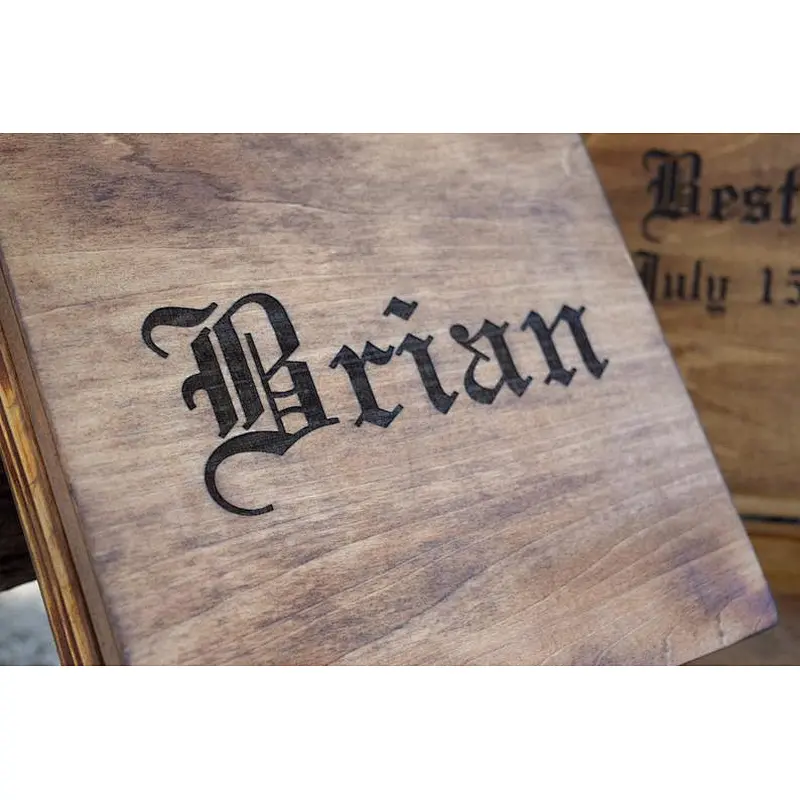 Groomsmen Gift - Rustic Cigar Box - Rustic Wedding - Engraved Wood Cigar Box - Personalized Gifts for Groomsman - Wedding Party