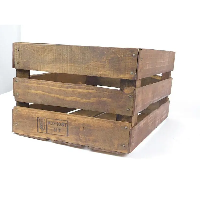 Rustic Wood Crate fruit crate wood  for vegetables wood crate storage wooden crates custom