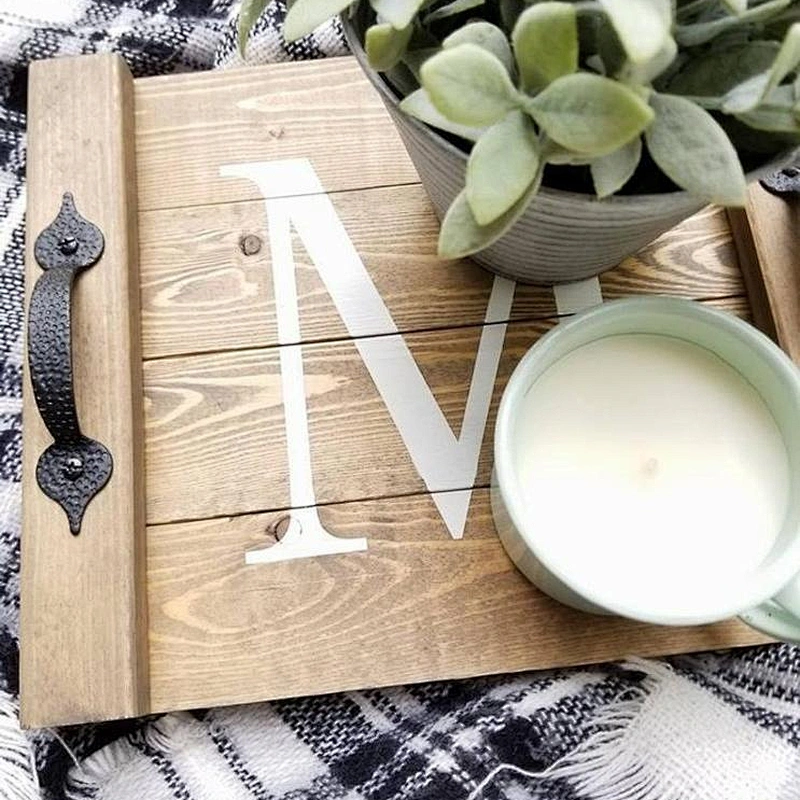 Rustic style wood cheese  tray with handleWooden Tray With HandleWood Tray With HandleWooden Decorated TrayFor Decoration