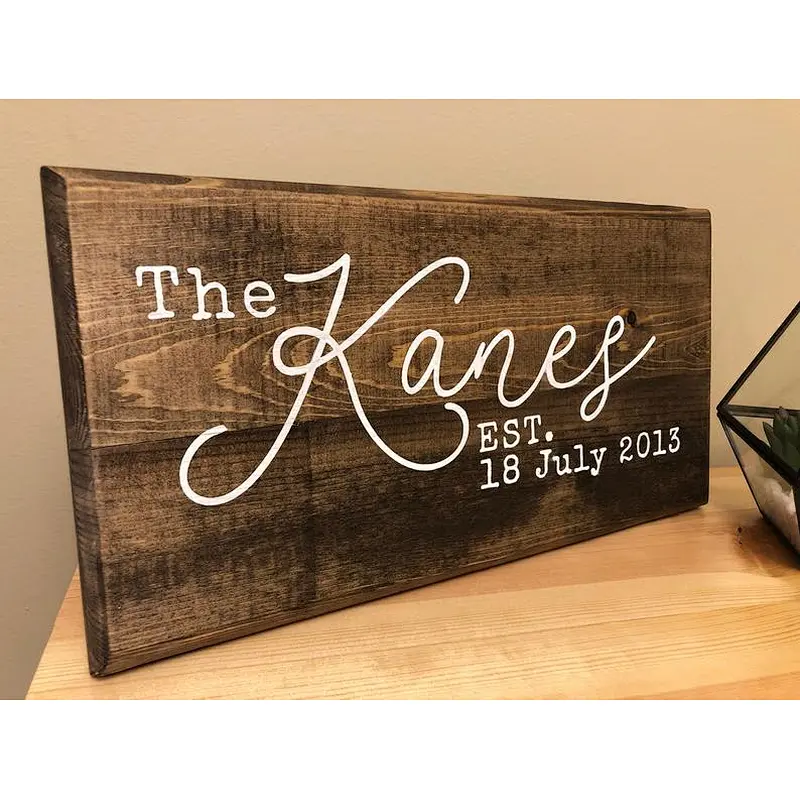 wooden sign with for writing wood signs to decorate wallsHandmade Painted Sign - Custom  - Wedding Giftwooden display sign
