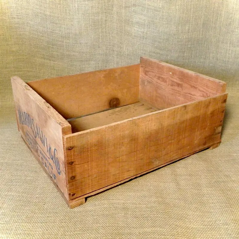Vintage  Produce Santa Clara Growers wood box