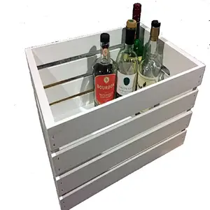 Wooden Crates with rope Handles Home rustic decor 2020