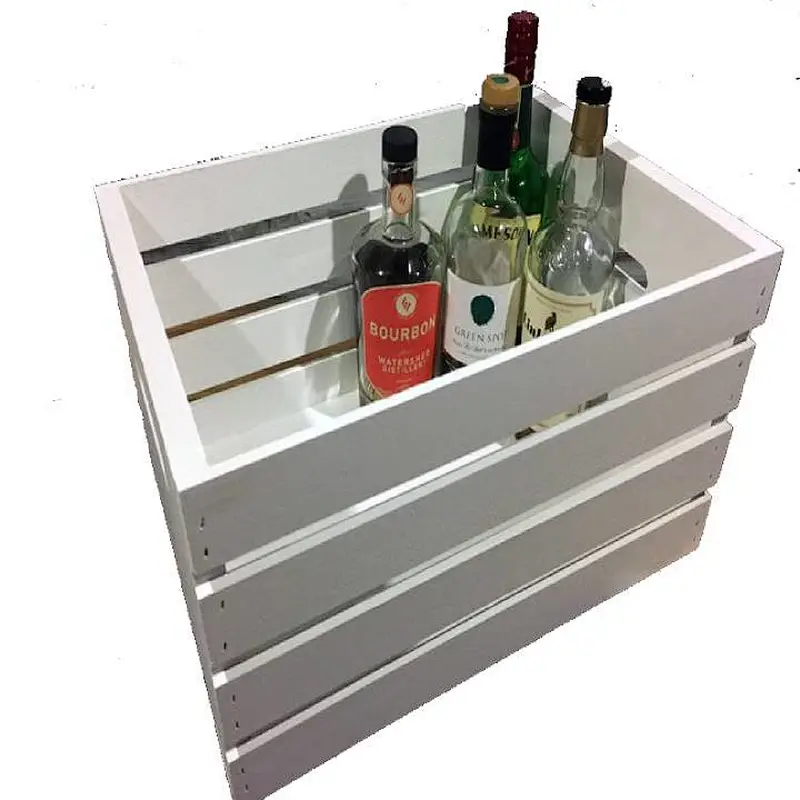 Wooden Crates with rope Handles Home rustic decor 2020