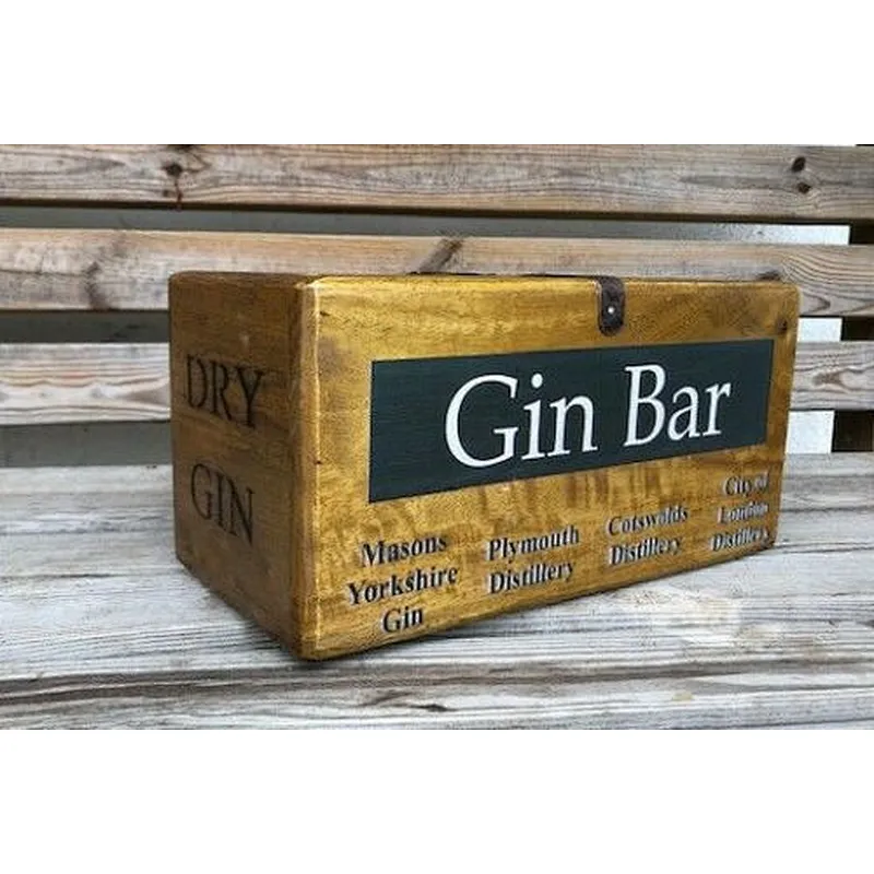 Rustic wooden box handmade wooden box box wooden wine