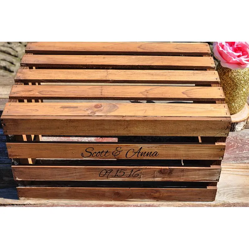 JUNJI Rustic Wood Crate