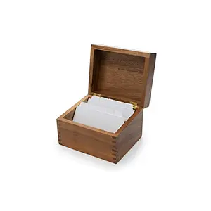 Saugatuck Wood Recipe Box  Pin Wood
