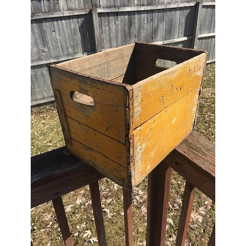 Antique  beer case wooden box