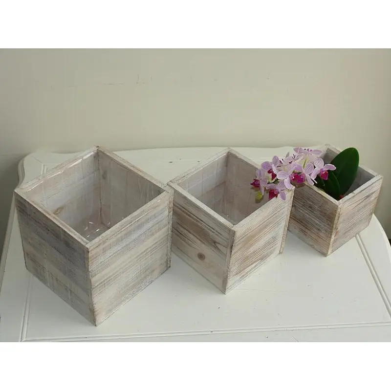 wood boxes woodland planter flower box rustic pot vases wedding wooden boxes rustic hydrangea wedding bouquet arrangement center