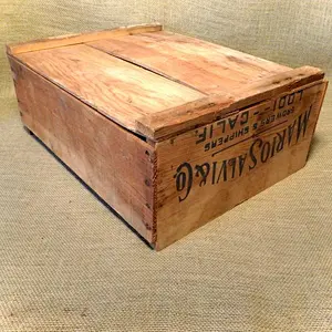 Vintage  Produce Santa Clara Growers wood box