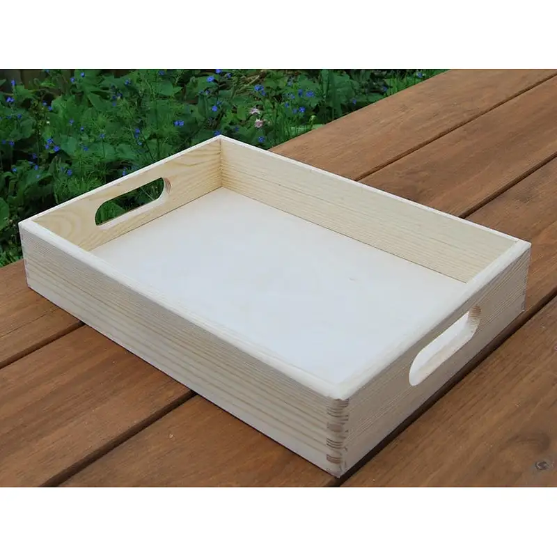 Rustic Wooden Serving Tray