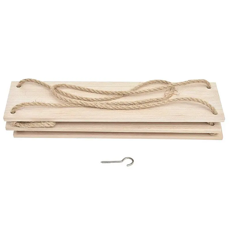 Hanging Planter Shelf Wall - Floating Swing Storage Shelves Jute Rope Organizer Rack 3 Tier Handmade Shelves Wall-Hanging