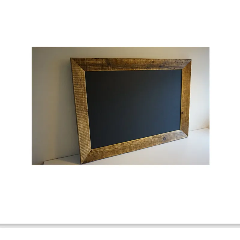 Stylish Chalkboard / Menu Board. Framed Blackboard with gold leaf trim