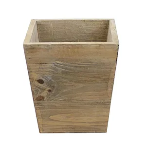 Country Rustic Natural Wood Storage Bin Container- Wood Boxes