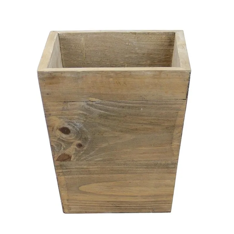 Country Rustic Natural Wood Storage Bin Container- Wood Boxes