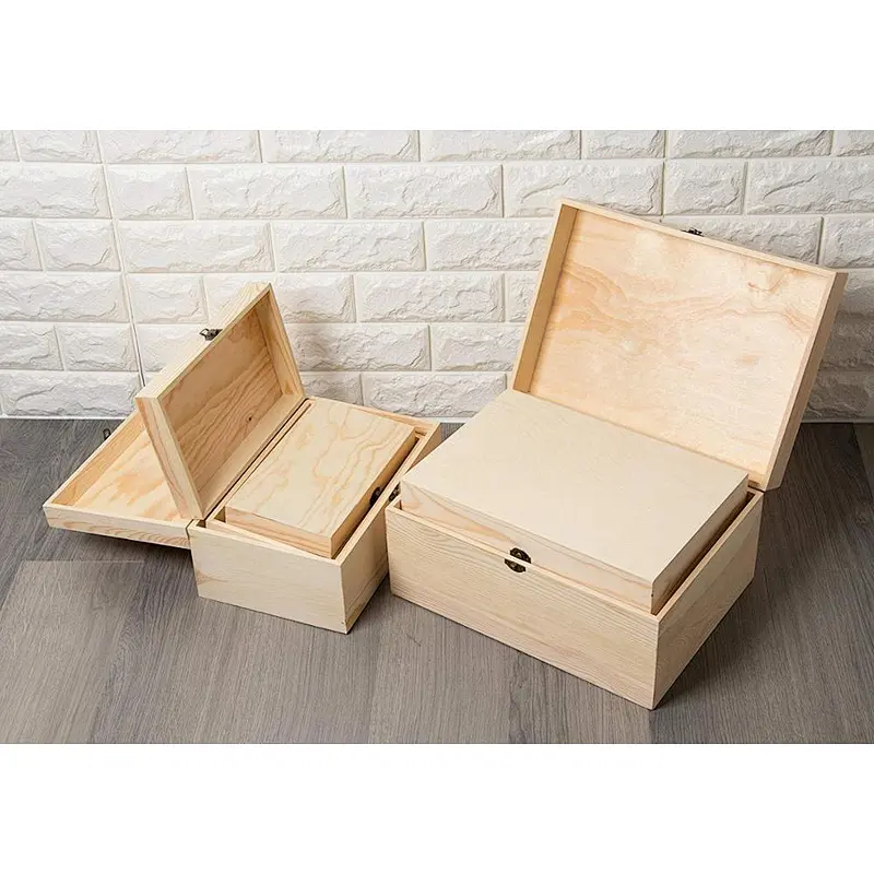 Wood Box-Wooden storage box-Storage box set
