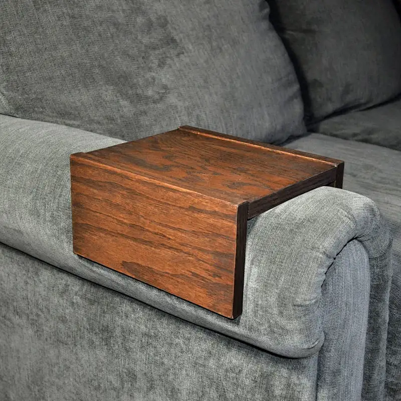 Sofa Armrest Table, Custom, Wood Couch Armrest, Sofa Tray