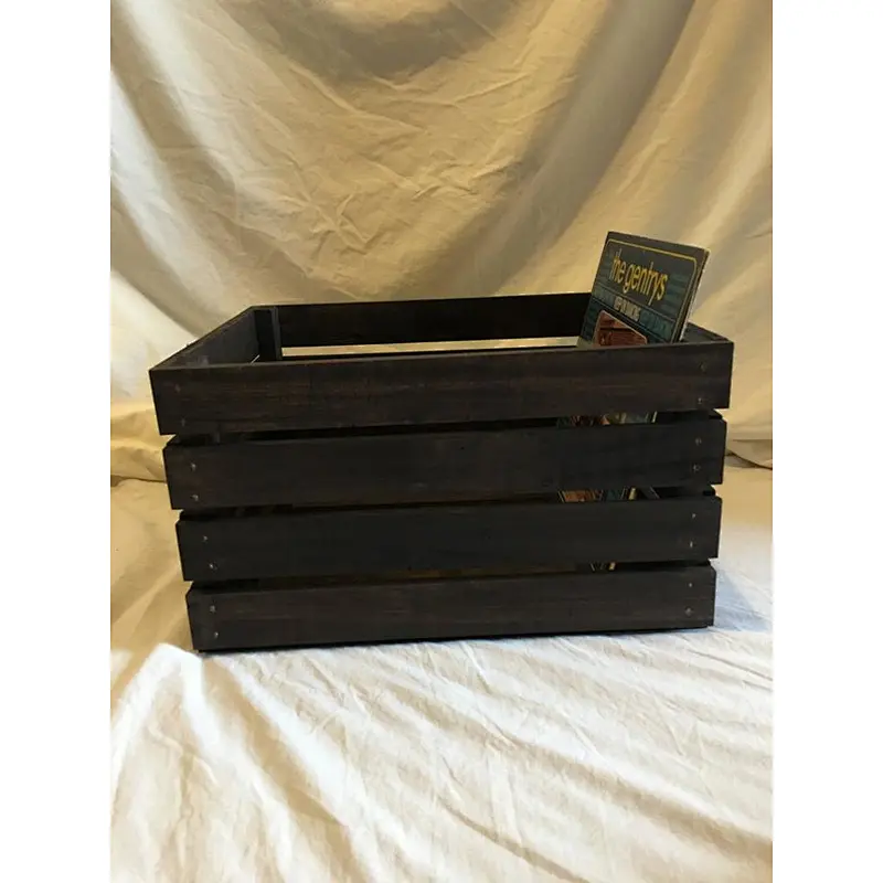 Shabby chic wooden crate Rustic wooden storage crates customized