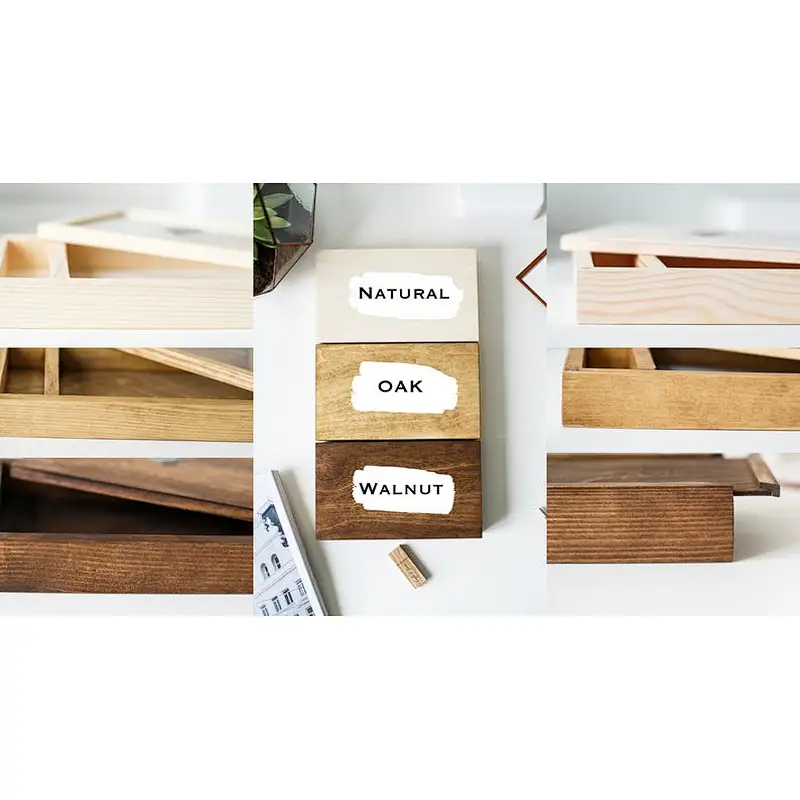 Lovely gift box photo packaging wooden box USB wood box