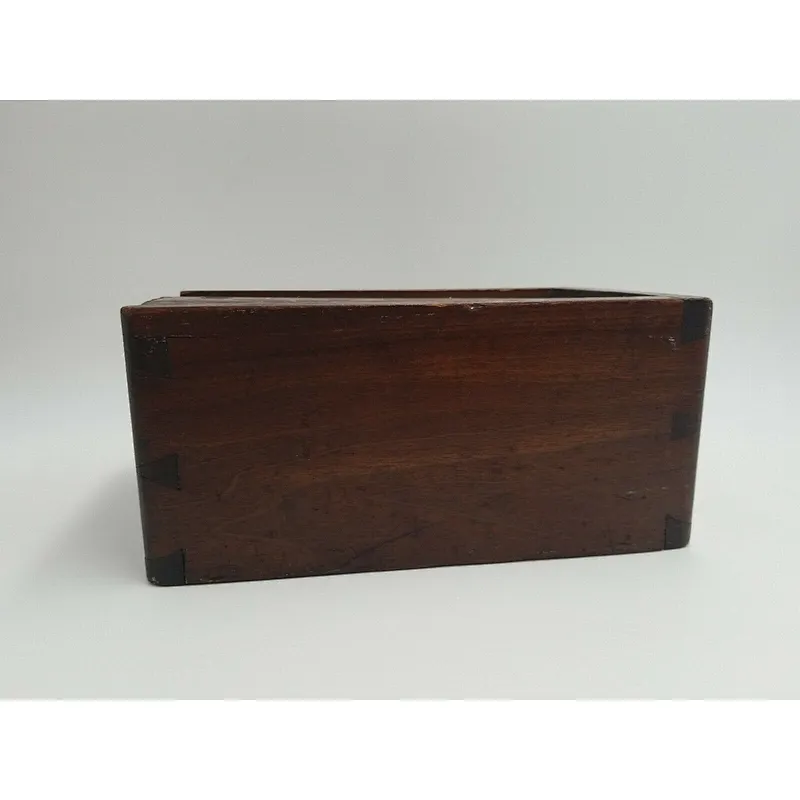 Hotsales Antique Vintage Primitive Wooden Dovetail Box Sliding Lid 2020