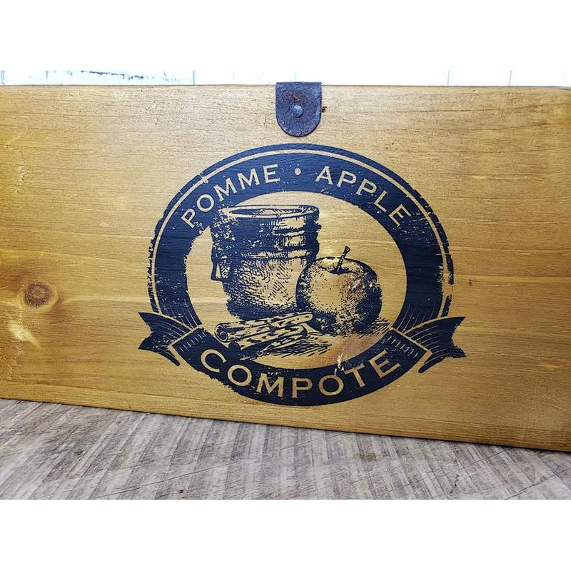Rustic wholesale big basketdelicate customized wine wooden box home decoration Wooden crate with  wooden boxes unfinished