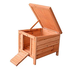 Rustic big handiwork home decoration unfinished wholesale practical personalized customized dog cat rabbit pet wooden house