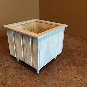 Rustic Wooden Flower Pot Houseplant Wooden Planter Succulent Planter Herb Garden Wedding Table Centerpiece
