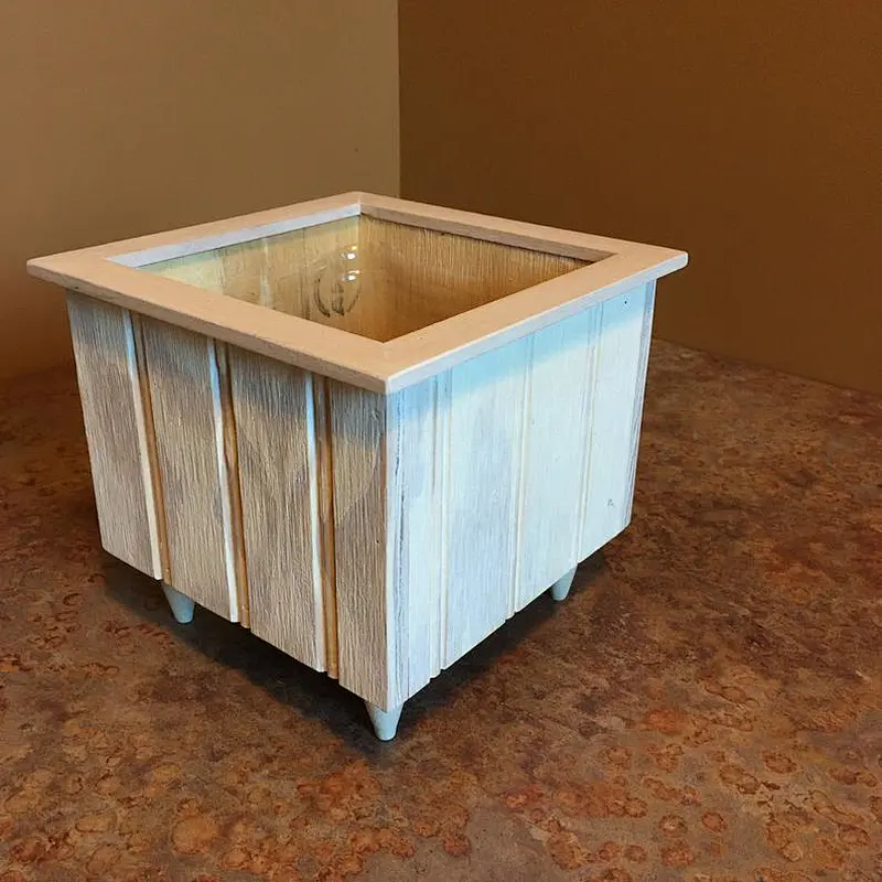 Rustic Wooden Flower Pot Houseplant Wooden Planter Succulent Planter Herb Garden Wedding Table Centerpiece