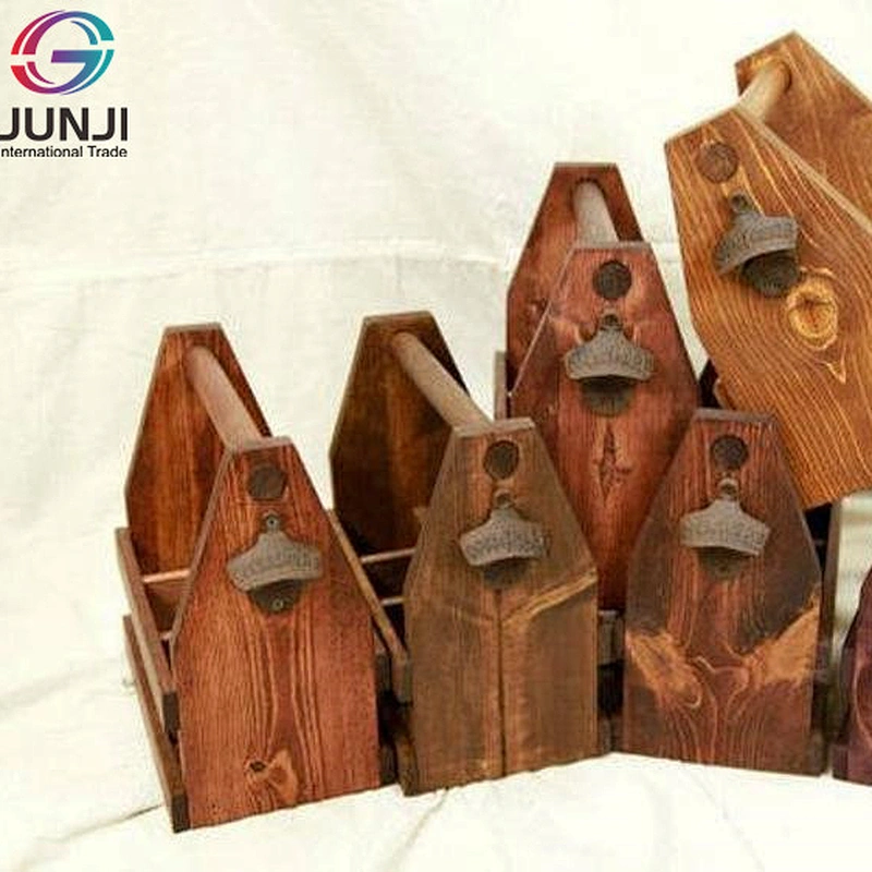 Closeout 12oz 6 Pack Beverage Caddy Beer Totes & Wooden Boxes