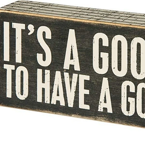 Rustic Wood Sign Pinstriped Trimmed Box Sign 8