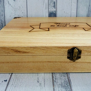 Decorated Wooden Box | A4 Document Box | A4 Certificate Box, engraved Things To Keep Safe