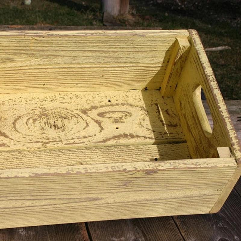 Rustic vintage wooden box