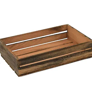 Large Dark Wooden Fruit Storage Crate wooden box wooden fruit box