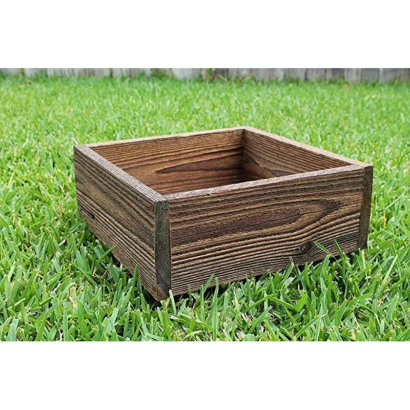 Square Rustic Farm Planters Box 8