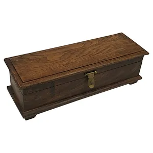 Wood Vintage Portable Writing Pen Box