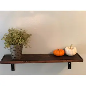 Rustic wooden shelf customized