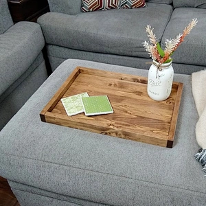 Extra Large Ottoman trays making fantastic trays for wood tray