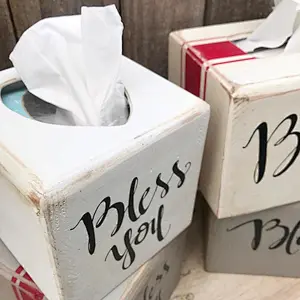 Tissue Box Cover personalRustic Wooden contracted sitting room real wood originality household receives Wooden Tissue Box Cover
