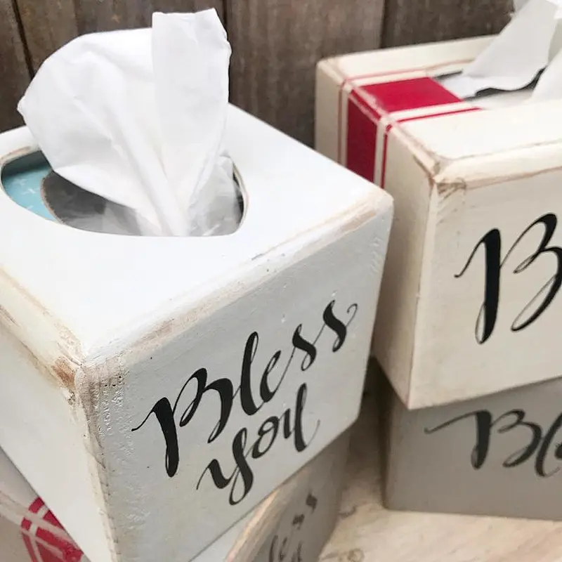 Tissue Box Cover personalRustic Wooden contracted sitting room real wood originality household receives Wooden Tissue Box Cover