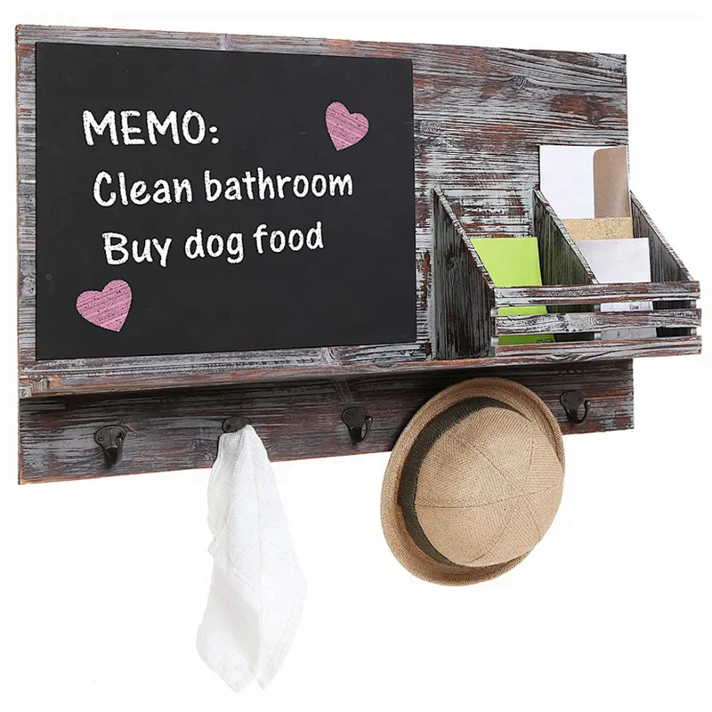 Personalized floating Entryway wood key holder wooden key hanger