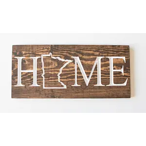 wood sign custom wood signs to decorate wallsMinnesota Home-MN Carved Wooden Signs - MN State Sign - Wood Decor Signs