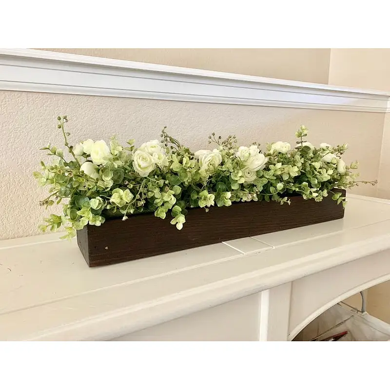 2020 Wood Planter Box Great for Succulent Cactus Herbs Wooden Gift Flower Pot Wooden Planter Box