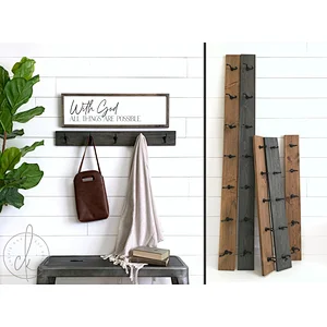 Wall mounted Entryway Coat Rack