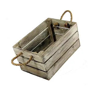 Rustic wholesale cheaper unfinished  wood crate storage fruit crate  wood for vegetable  Brown wooden crate vintage gift box